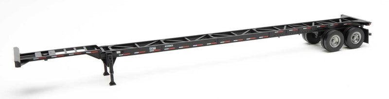 Walthers 949-4603 HO Scale 53' Container Chassis - Black 2 Pack