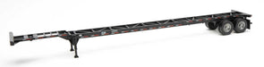 Walthers 949-4603 HO Scale 53' Container Chassis - Black 2 Pack