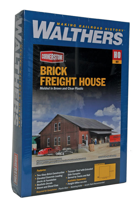 Walthers Cornerstone 933-2954 HO Scale Brick Freight House Kit
