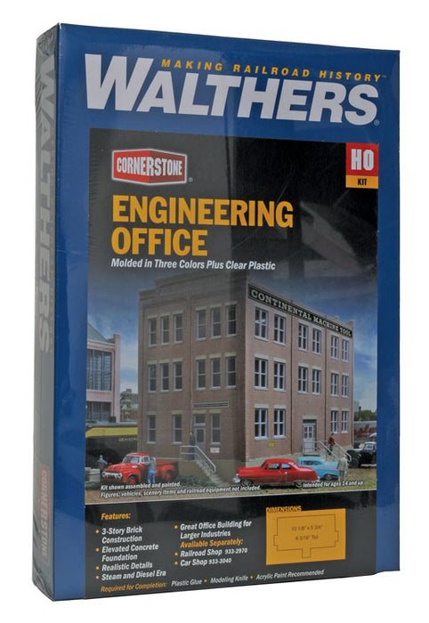 Walthers Cornerstone 933-2967 HO Scale Engineering Office Kit