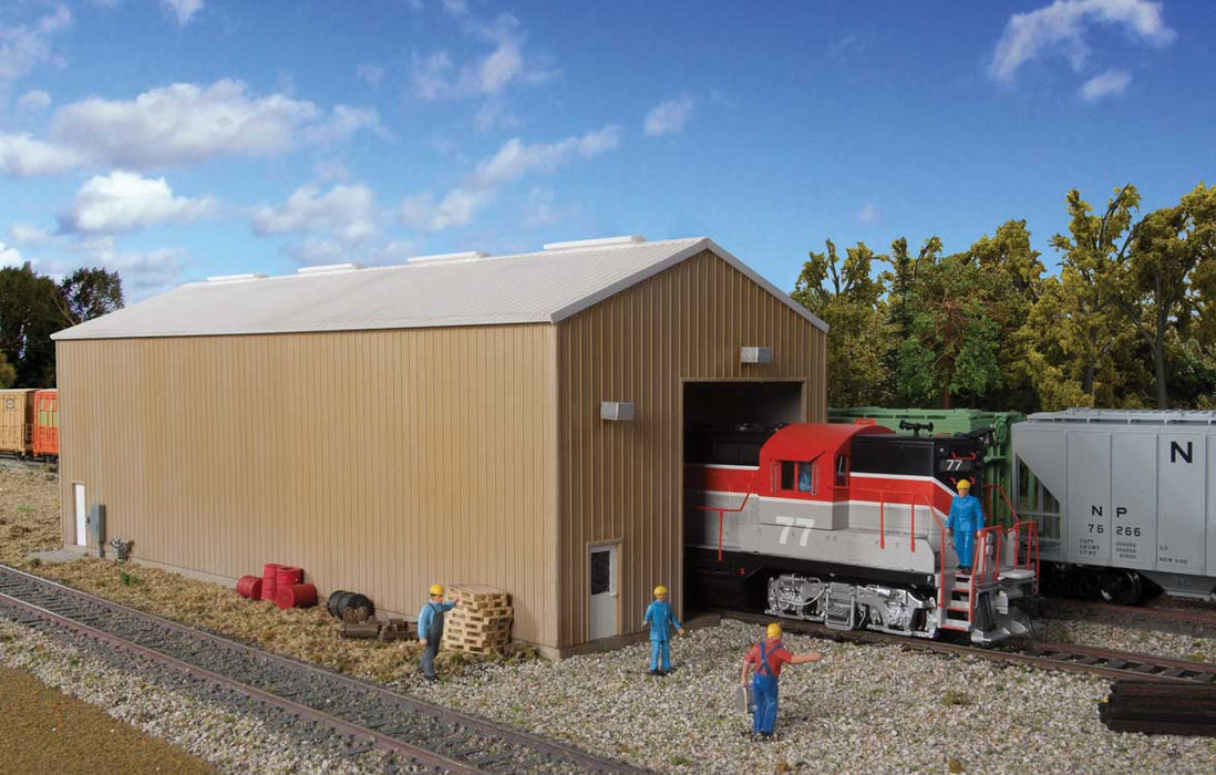 Walthers Cornerstone 933-2985 HO Scale Modern Single-Track Engine House Kit