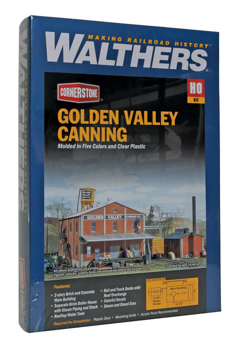 Walthers Cornerstone 933-3018 HO Scale Golden Valley Canning Company Kit