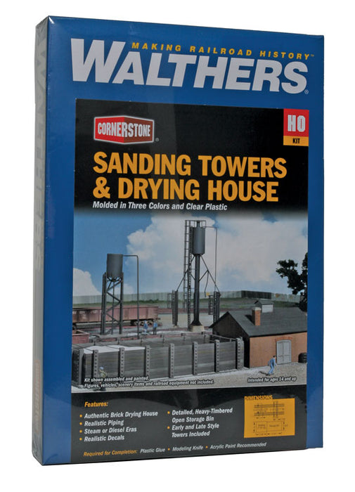 Walthers Cornerstone 933-3182 HO Scale Diesel Sanding Tower & Drying House Kit