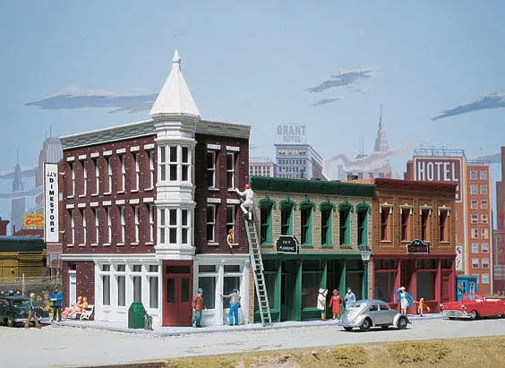 Walthers Cornerstone 933-3224 HO Scale Merchant's Row II Kit