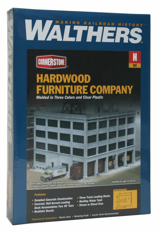 Walthers Cornerstone 933-3232 N Scale Hardwood Furniture Company Structure Kit