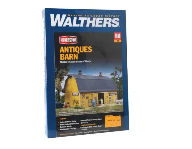 Walthers Cornerstone 933-3339 HO Scale Antiques Barn - KIT