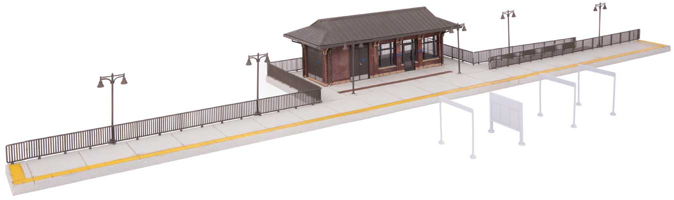 Walthers Cornerstone 933-3392 HO Scale Amtrak Rural Station - Kit
