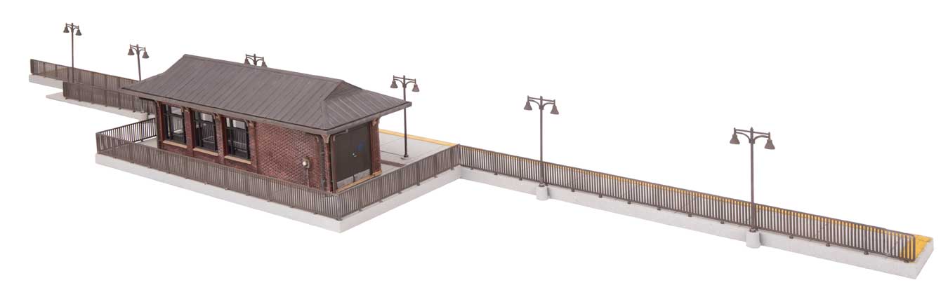Walthers Cornerstone 933-3392 HO Scale Amtrak Rural Station - Kit