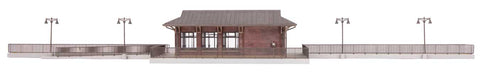 Walthers Cornerstone 933-3392 HO Scale Amtrak Rural Station - Kit