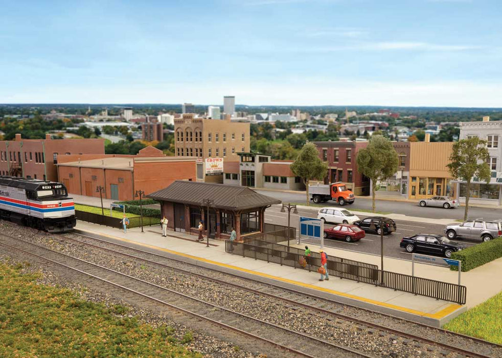 Walthers Cornerstone 933-3392 HO Scale Amtrak Rural Station - Kit