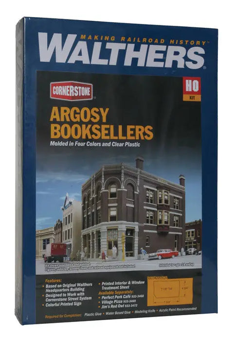 Walthers Cornerstone 933-3466 HO Scale Argosy Booksellers Building Kit