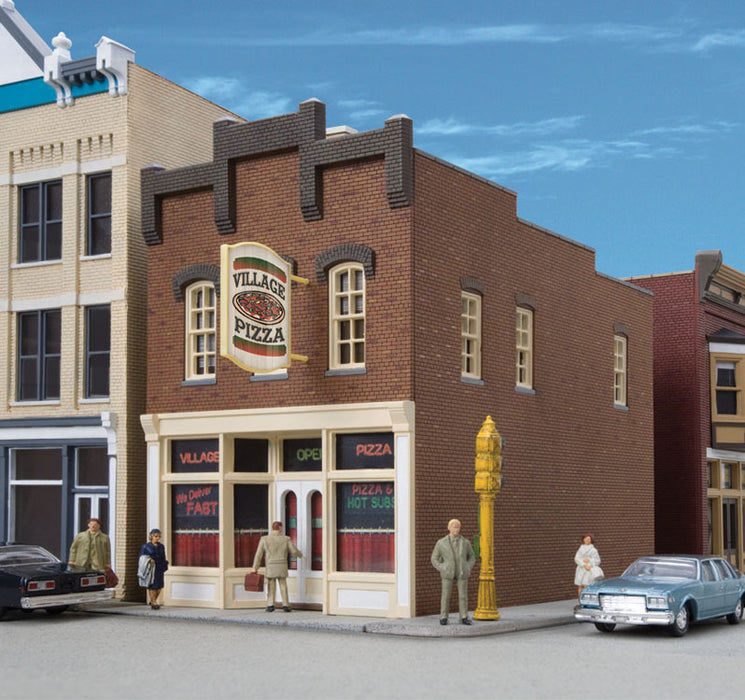 Walthers Cornerstone 933-3469 HO Scale Village Pizza Building Kit