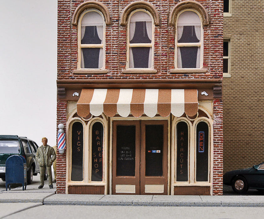 Walthers Cornerstone 933-3471 HO Scale Vic's Barber Shop Building Kit