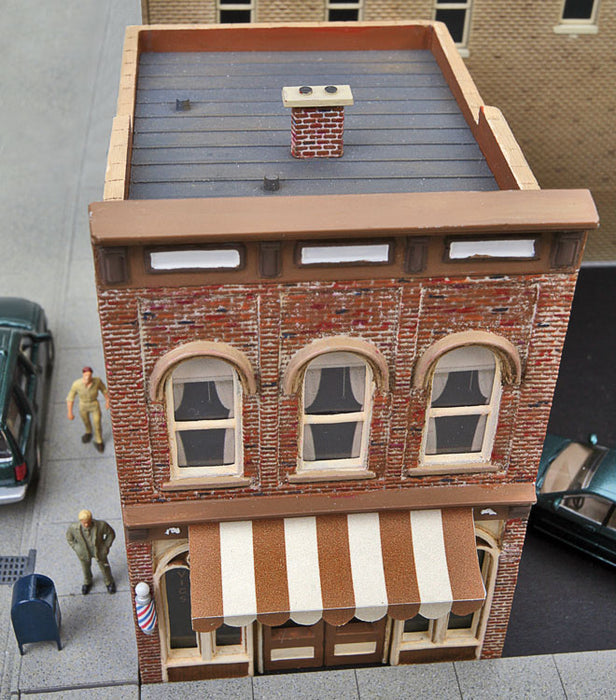 Walthers Cornerstone 933-3471 HO Scale Vic's Barber Shop Building Kit
