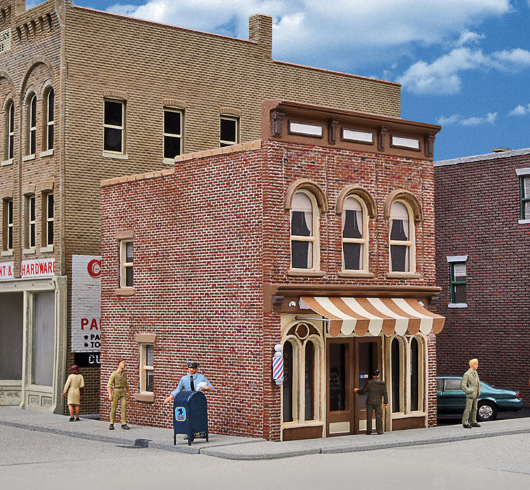 Walthers Cornerstone 933-3471 HO Scale Vic's Barber Shop Building Kit