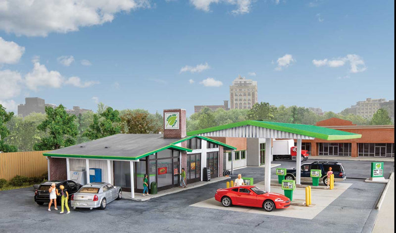 Walthers Cornerstone 933-3542 HO Scale Modernized Gas Station Kit