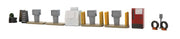 Walthers Cornerstone 933-3545 HO Scale Gas Station Details Kit