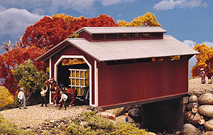 Walthers Cornerstone 933-3602 HO Scale Willow Glen Covered Bridge Kit