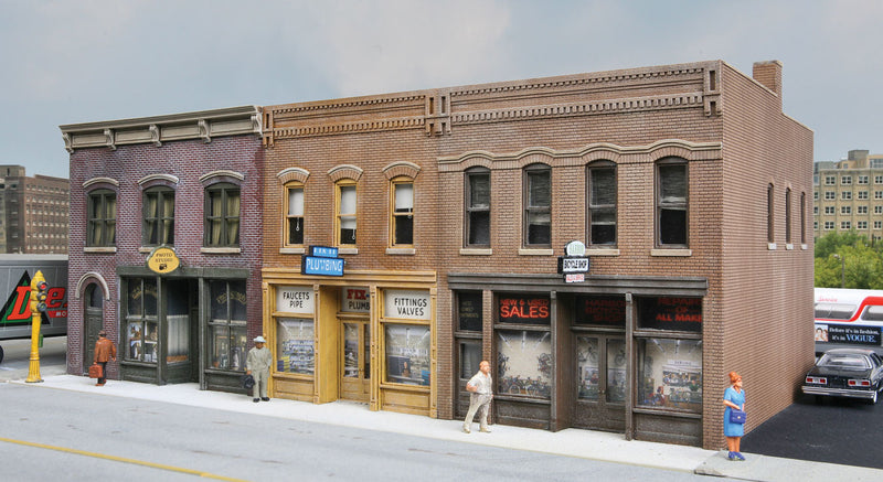 Walthers Cornerstone 933-4040 HO Scale Merchant's Row IV Structure Kit