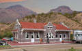 Walthers Cornerstone 933-4055 HO Scale Brick Mission-Style Santa Fe Depot Station Kit