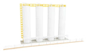 Walthers Cornerstone 933-4145 HO Scale Cornerstone Plastic Pellet Plant