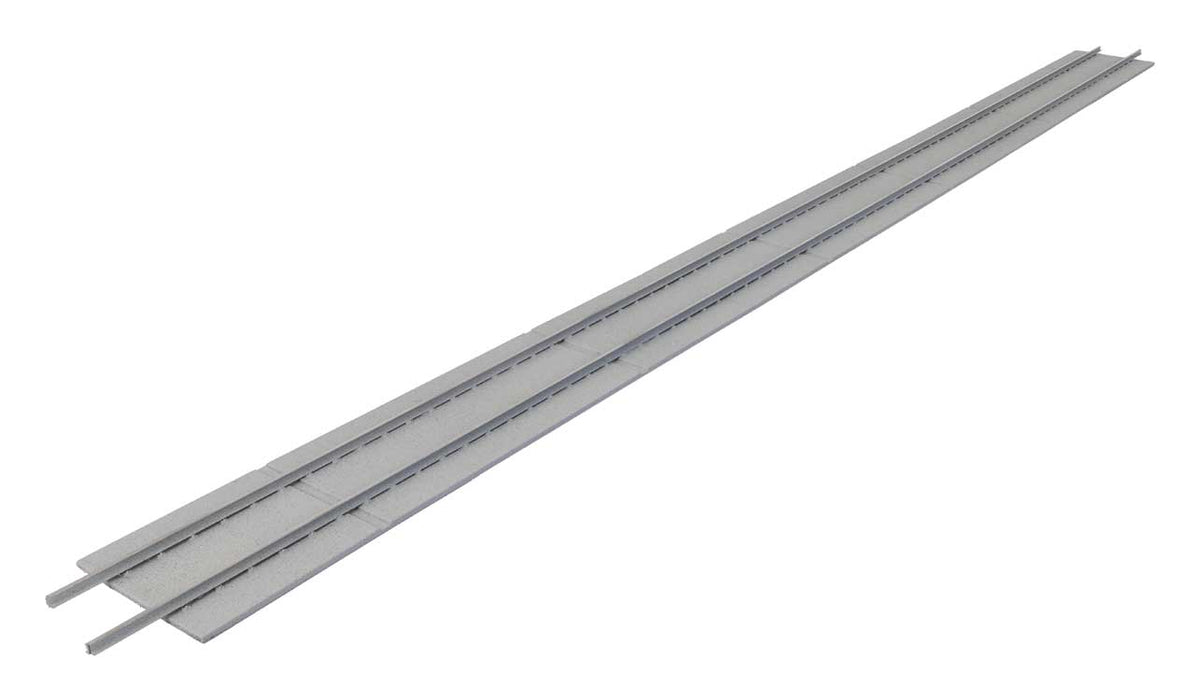 Walthers Cornerstone 933-4163 HO Scale Concrete Track Pads Kit (9 Sections)