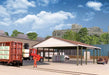 Walthers Cornerstone 933-4180 HO Scale Open Air Intermodal Shed Kit for Transload Facility