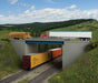 Walthers Cornerstone 933-4565 HO Scale Modern Steel and Concrete Highway Overpass with Pipe Railings Kit