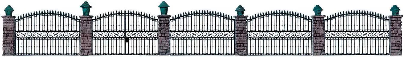 Walthers Cornerstone 933-550 HO Scale Wrought Iron Fence - Kit
