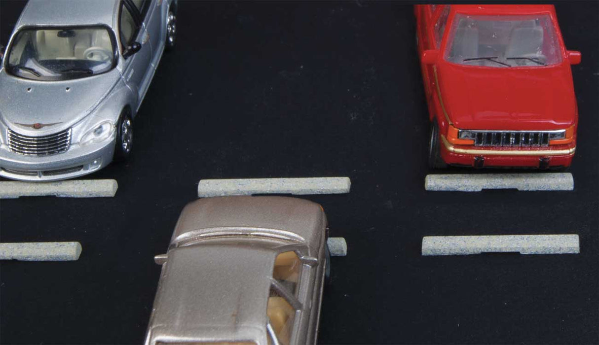 Walthers Cornerstone 949-4178 HO Scale Concrete Parking Lot Bumpers (12 Pack)