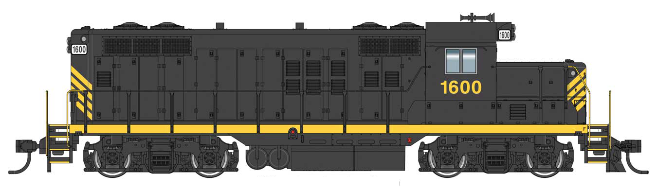 Walthers Mainline 910-10442 HO Scale EMD GP9 Ph II Chop Nose Leased Unit 1600 DC