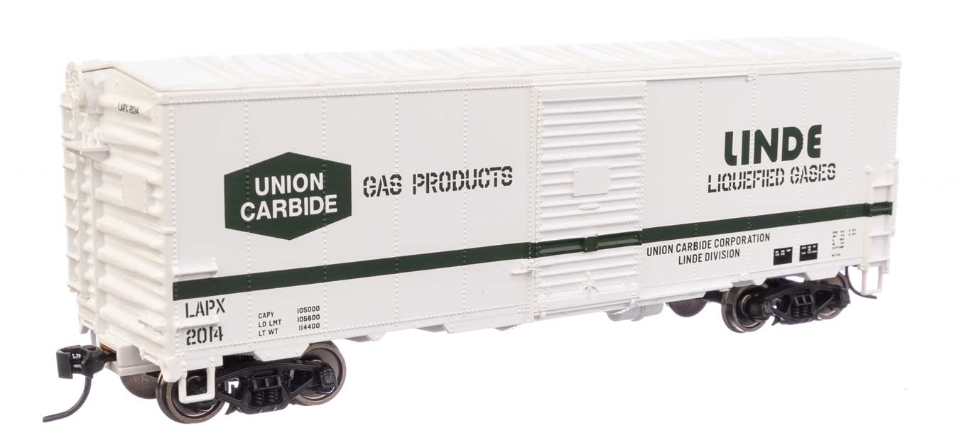 Walthers Mainline 910-1208 HO Scale 40' AAR Modernized 1948 Boxcar Linde Gas LAPX 2014