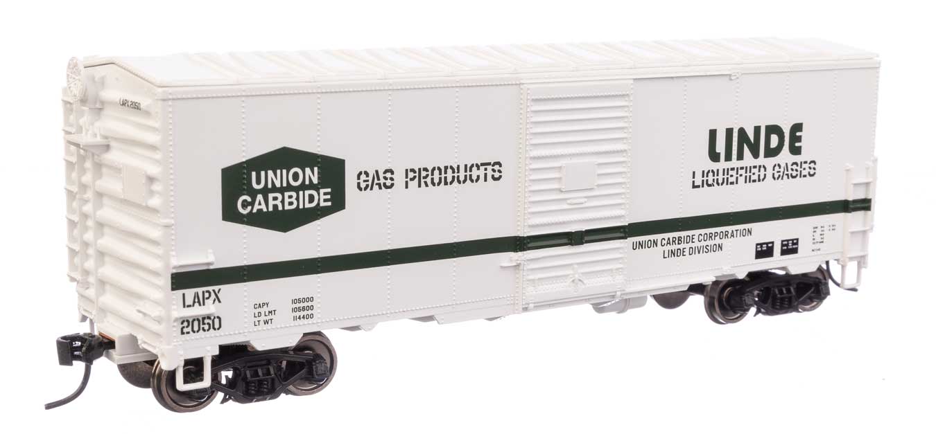 Walthers Mainline 910-1209 HO Scale 40' AAR Modernized 1948 Boxcar Linde Gas LAPX 2050