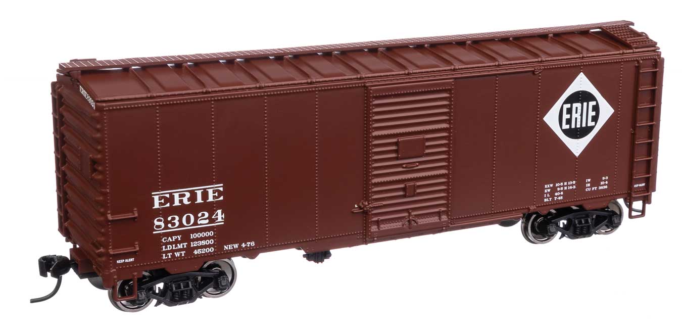 Walthers Mainline 910-1357 HO Scale 40' AAR 1944 Boxcar Erie 83024
