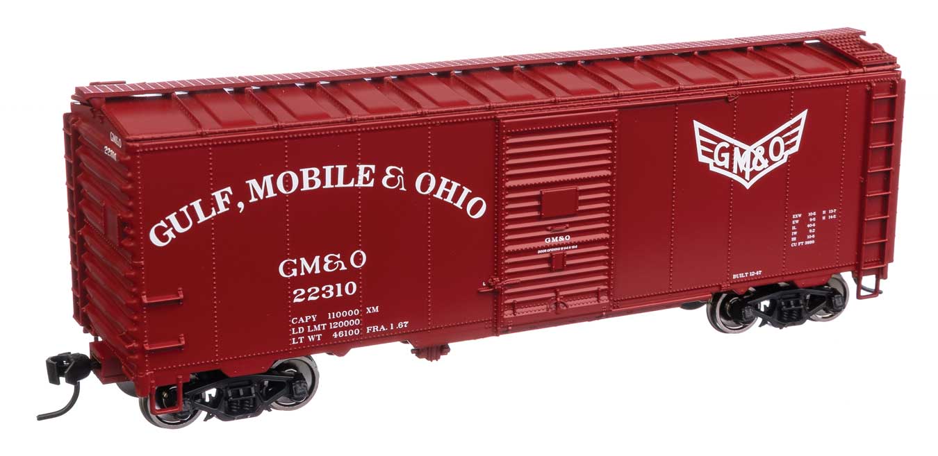 Walthers Mainline 910-1358 HO Scale 40' AAR 1944 Boxcar Gulf Mobile & Ohio GM&O 22310