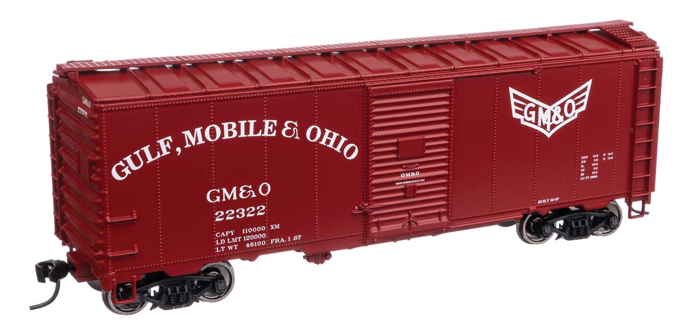 Walthers Mainline 910-1359 HO Scale 40' AAR 1944 Boxcar Gulf Mobile & Ohio GM&O 22322