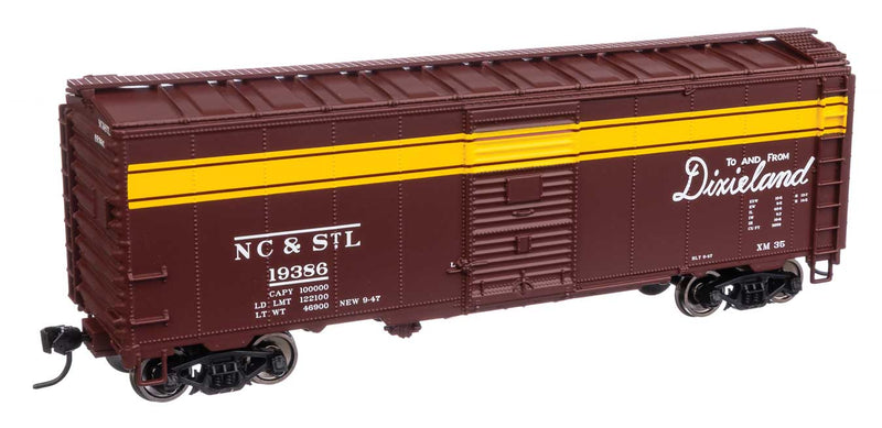 Walthers Mainline 910-1364 HO Scale 40' AAR 1944 Boxcar NC&StL 19386