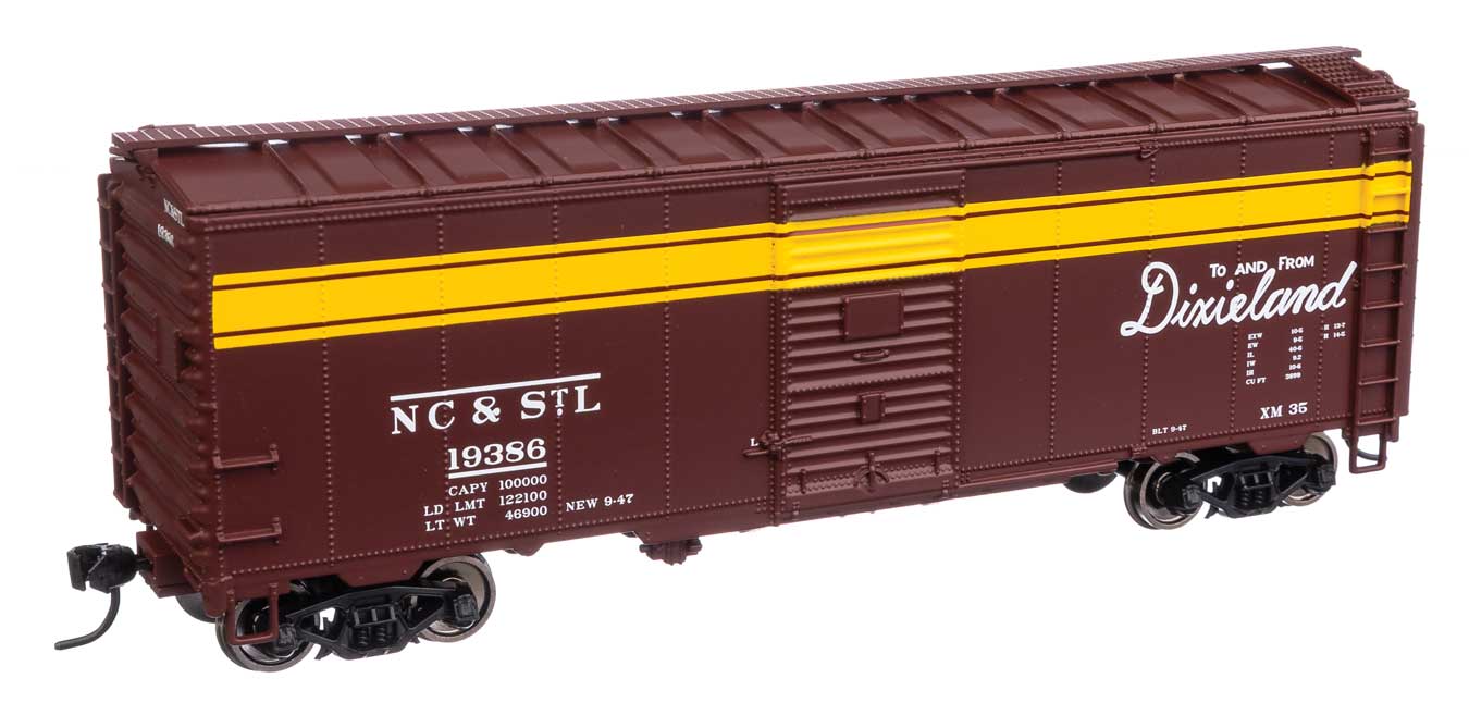Walthers Mainline 910-1364 HO Scale 40' AAR 1944 Boxcar NC&StL 19386