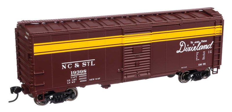 Walthers Mainline 910-1365 HO Scale 40' AAR 1944 Boxcar NC&StL 19398
