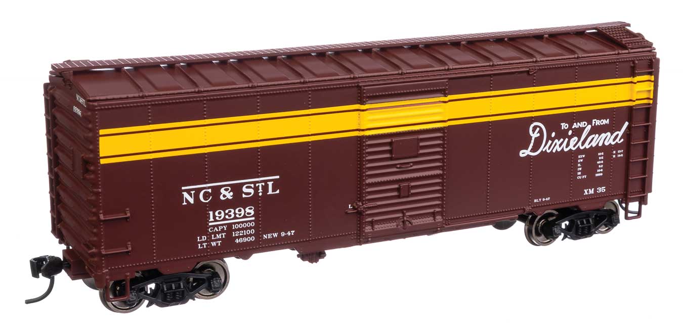 Walthers Mainline 910-1365 HO Scale 40' AAR 1944 Boxcar NC&StL 19398