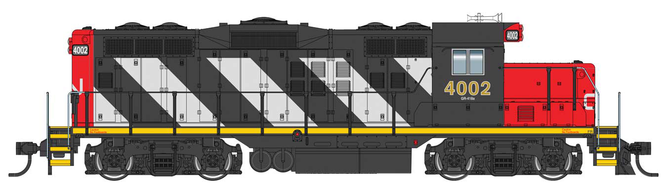 Walthers Mainline 910-20433 HO Scale EMD GP9 Ph II Chop Nose Canadian National CN 4013 DCC