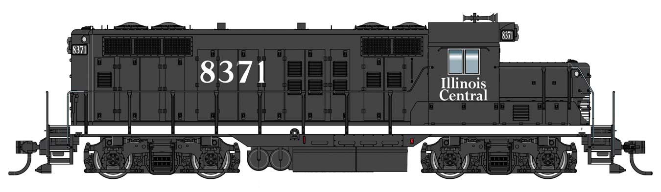 Walthers Mainline 910-20439 HO Scale EMD GP9 Ph II Chop Nose Illinois Central IC 8442 DCC