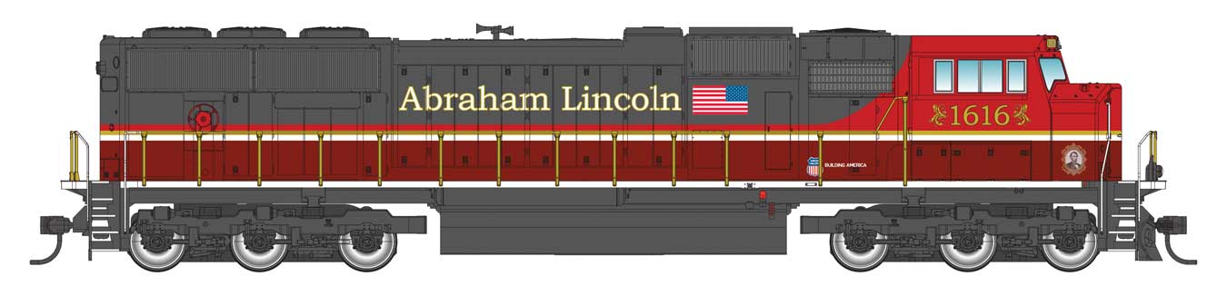 Walthers Mainline 910-21034 HO Scale EMD SD70M Union Pacific "Abraham Lincoln" UP 1616 - DCC Sound