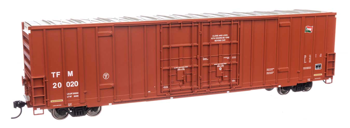 Walthers Mainline 910-3034 HO Scale 60' High Cube Boxcar Transportacion Ferroviaria Mexicana TFM 20020