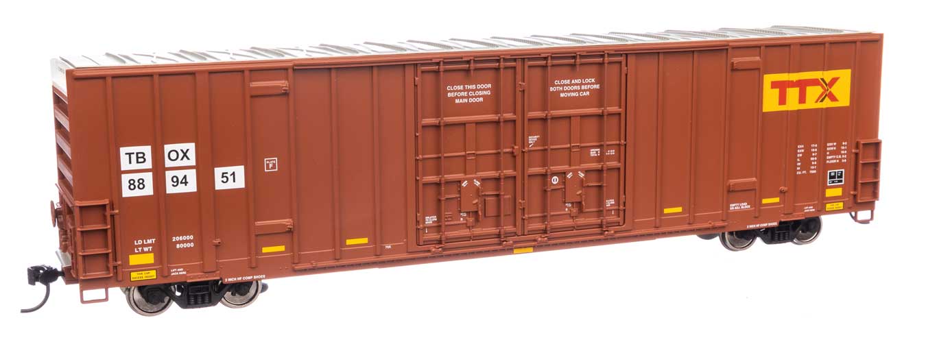 Walthers Mainline 910-3038 HO Scale 60' High Cube Boxcar TTX Patch TBOX 889451