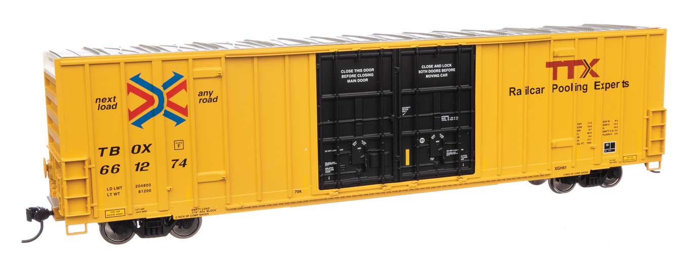 Walthers Mainline 910-3044 HO Scale 60' High Cube Boxcar TTX TBOX 661274