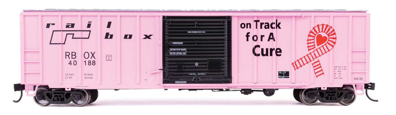 Walthers Mainline 910-3826 HO Scale 50' Exterior-Post Boxcar Rail Box 'Cure' RBOX 40188