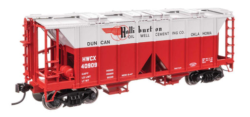 Walthers Mainline 910-49718 HO Scale ACF 1958 Cu Ft Covered Hopper Halliburton HWCX 40909