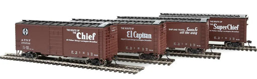 Walthers Mainline 910-51400 HO Scale 40' PS-1 Boxcar Santa Fe ATSF 4 Pack (Ship and Travel) - NOS