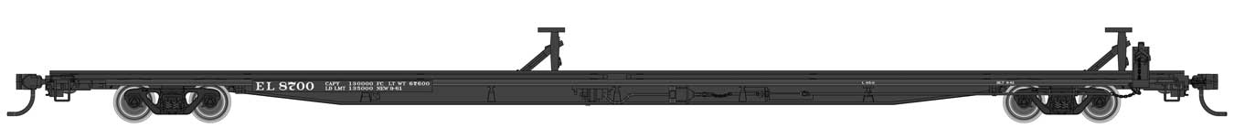 Walthers Mainline 910-5511 HO Scale G85 85' Flatcar Erie Lackawanna EL 8700